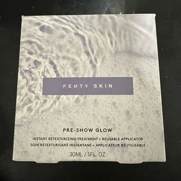 New Fenty Skin PRE-SHOW GLOW INSTANT RETEXTURIZING 10% AHA TREATMENT 30 ml/1 oz - Picture 2 of 3